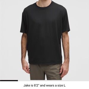 Lululemon Easyset Training short sleeve shirt black size XL